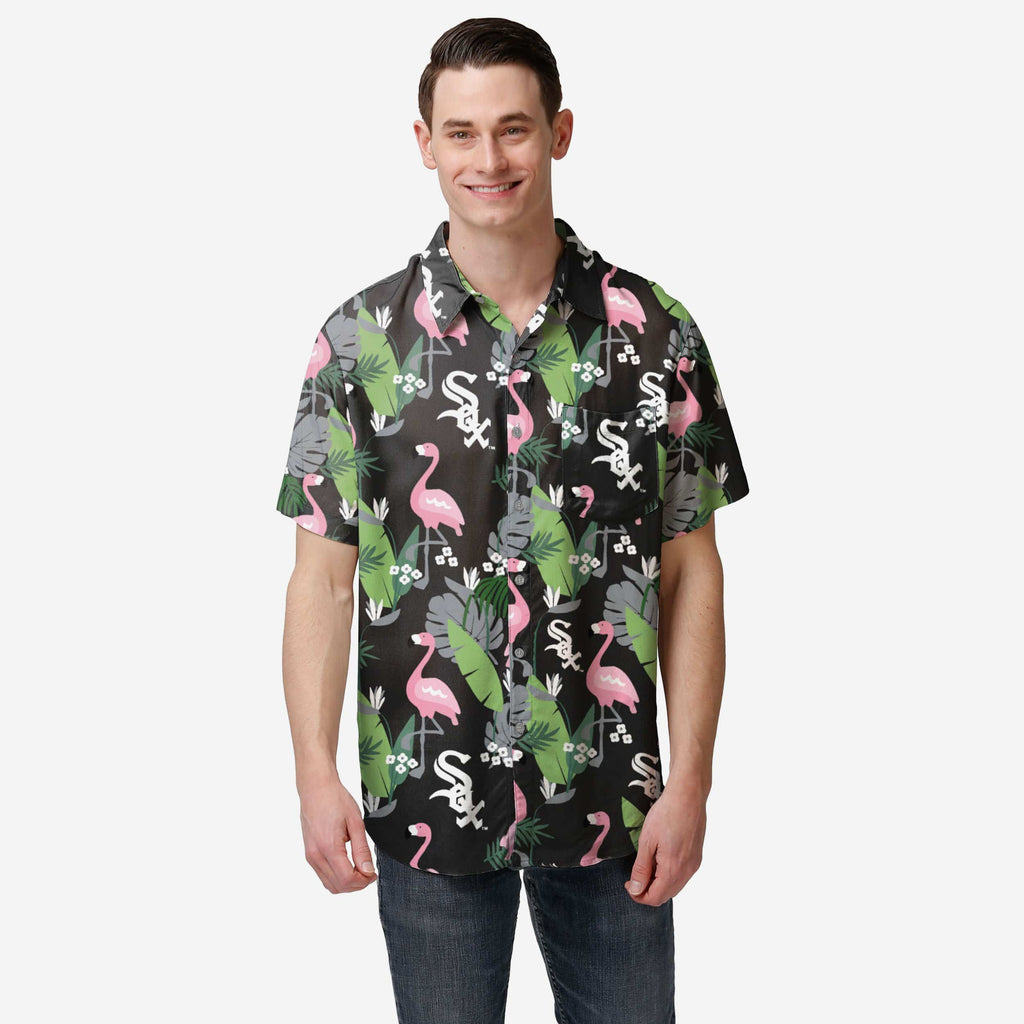 Chicago White Sox Floral Button Up Shirt FOCO S - FOCO.com