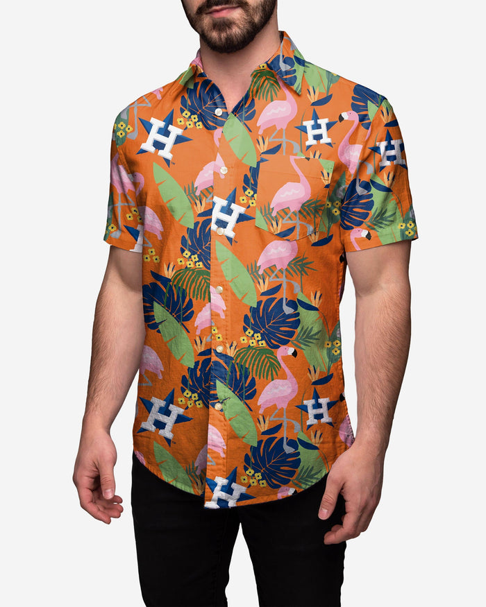 Houston Astros Floral Button Up Shirt FOCO 2XL - FOCO.com