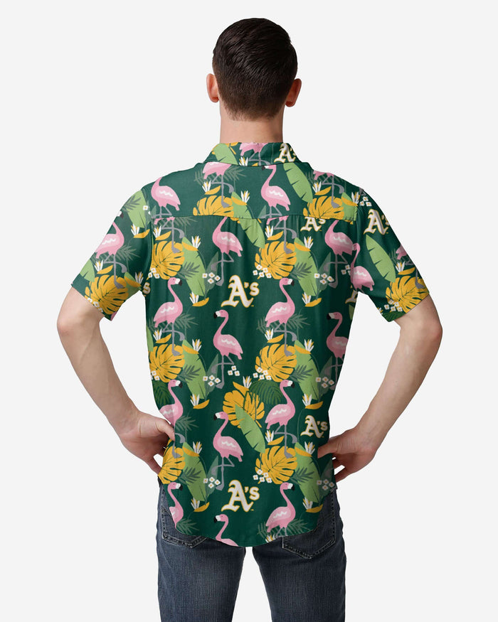 Oakland Athletics Floral Button Up Shirt FOCO - FOCO.com