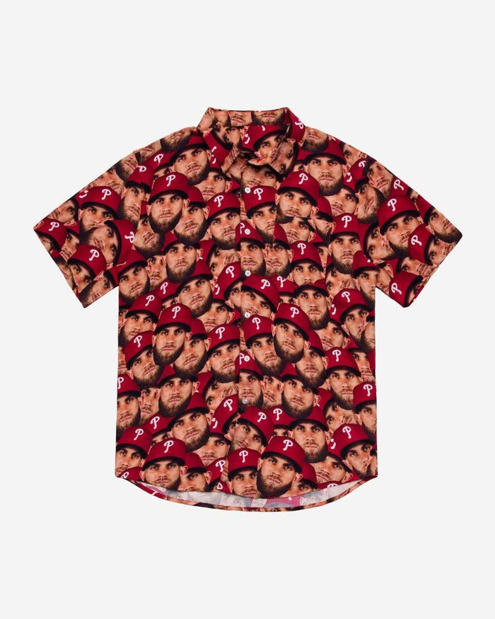 Bryce Harper Philadelphia Phillies Game Face Button Up Shirt FOCO - FOCO.com