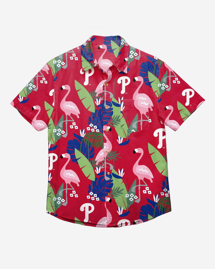 Philadelphia Phillies Floral Button Up Shirt FOCO - FOCO.com