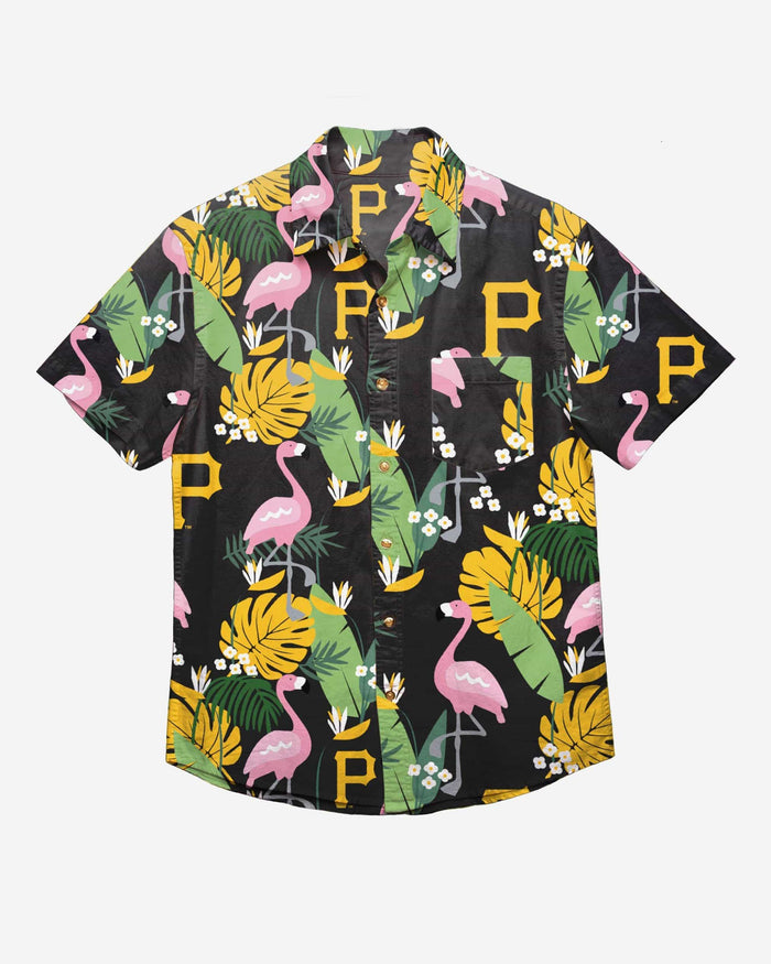 Pittsburgh Pirates Floral Button Up Shirt FOCO - FOCO.com