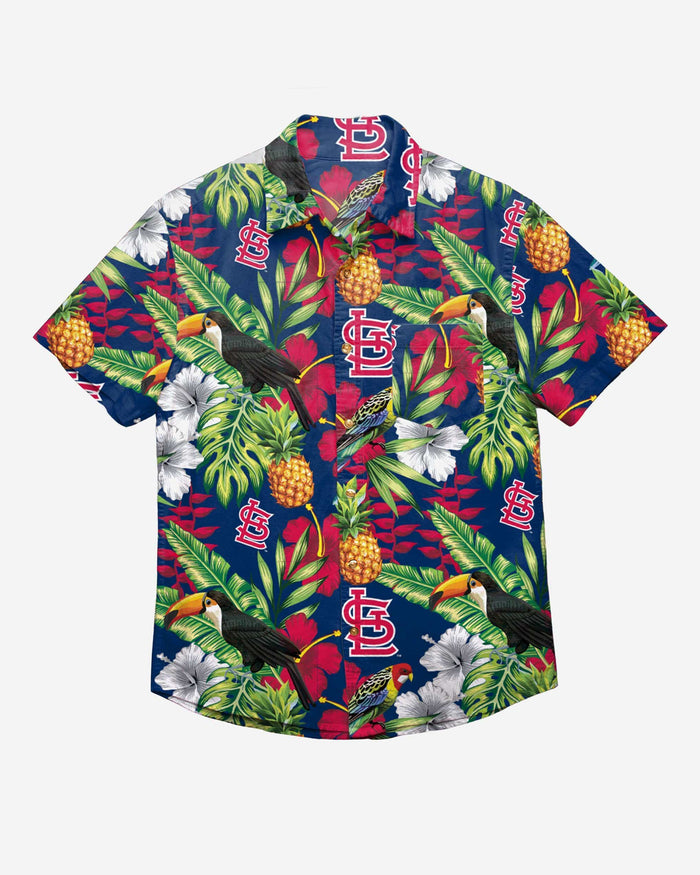 St Louis Cardinals Floral Button Up Shirt FOCO - FOCO.com