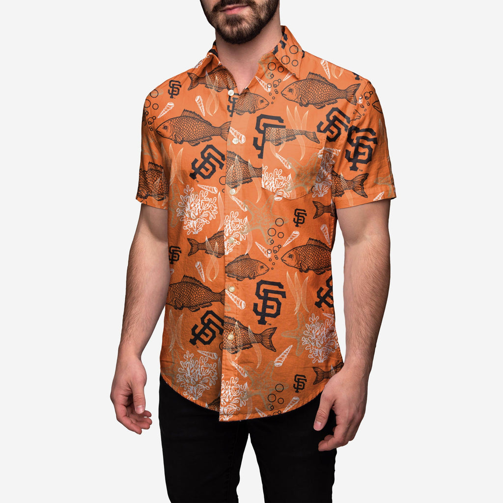 San Francisco Giants Floral Button Up Shirt FOCO 2XL - FOCO.com