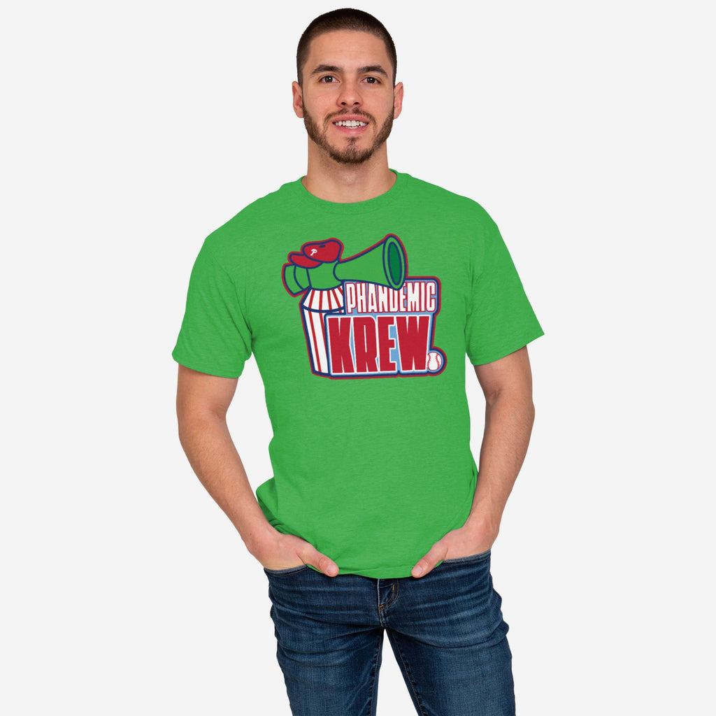 Philadelphia Phillies Green Phandemic Krew T-Shirt FOCO S - FOCO.com