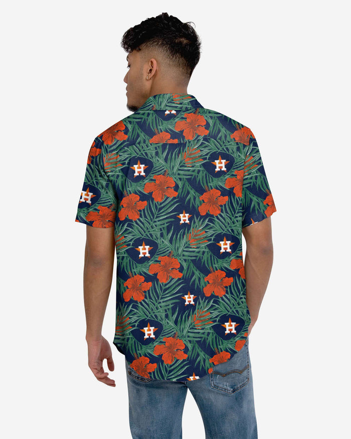 Houston Astros Hibiscus Button Up Shirt FOCO - FOCO.com