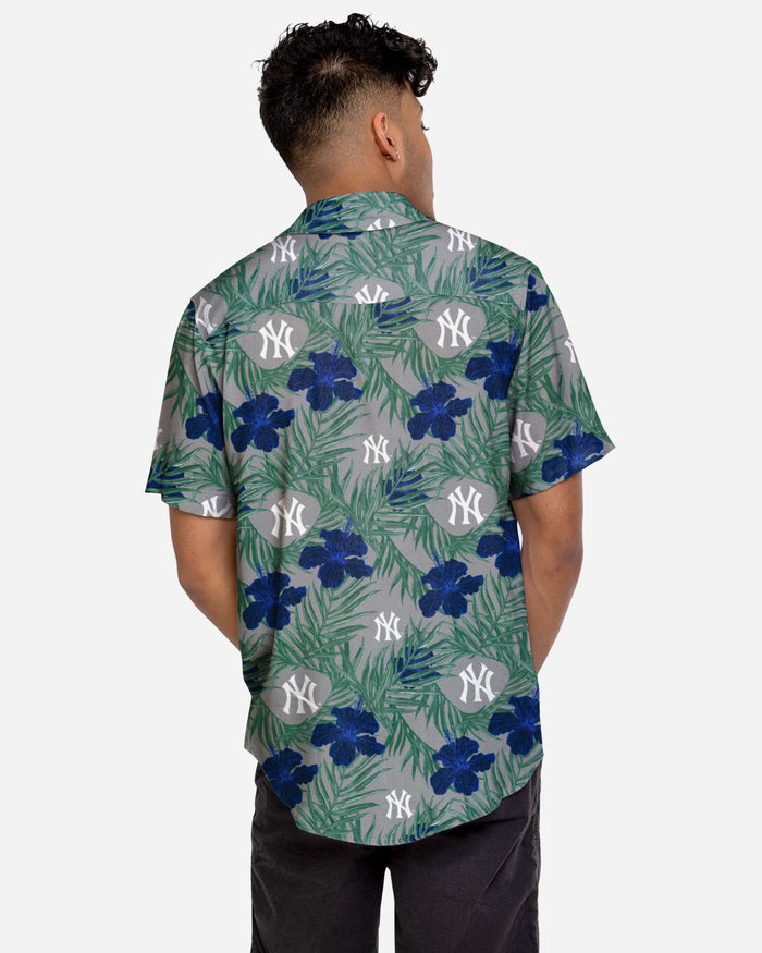 New York Yankees Hibiscus Button Up Shirt FOCO - FOCO.com