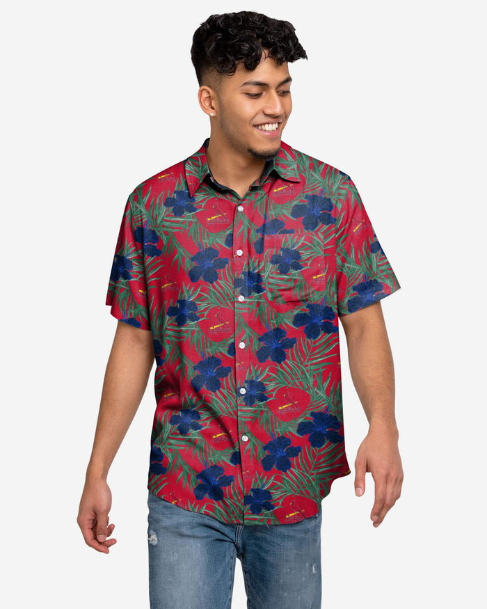 St Louis Cardinals Hibiscus Button Up Shirt FOCO S - FOCO.com