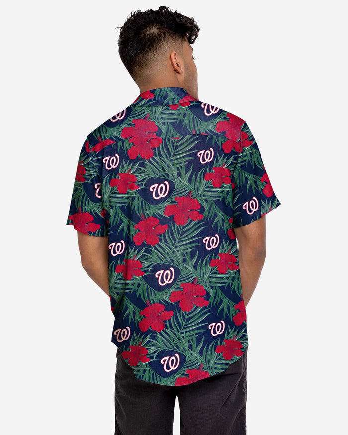 Washington Nationals Hibiscus Button Up Shirt FOCO - FOCO.com