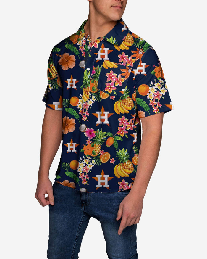 Houston Astros Fruit Flair Short Sleeve Polo Shirt FOCO - FOCO.com