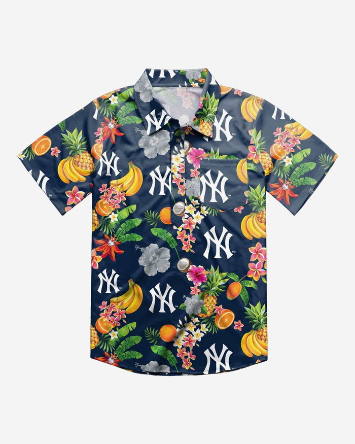 New York Yankees Fruit Flair Short Sleeve Polo Shirt FOCO - FOCO.com