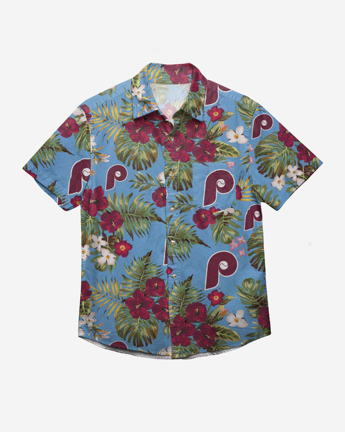 Philadelphia Phillies Throwback Threads Button Up Shirt FOCO - FOCO.com