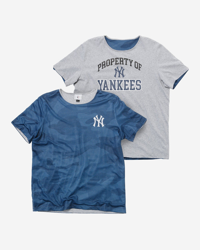 New York Yankees Reversible Mesh Matchup T-Shirt FOCO - FOCO.com