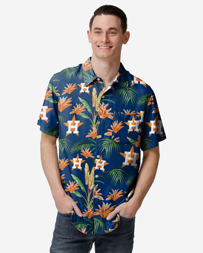 Houston Astros Victory Vacay Button Up Shirt FOCO S - FOCO.com