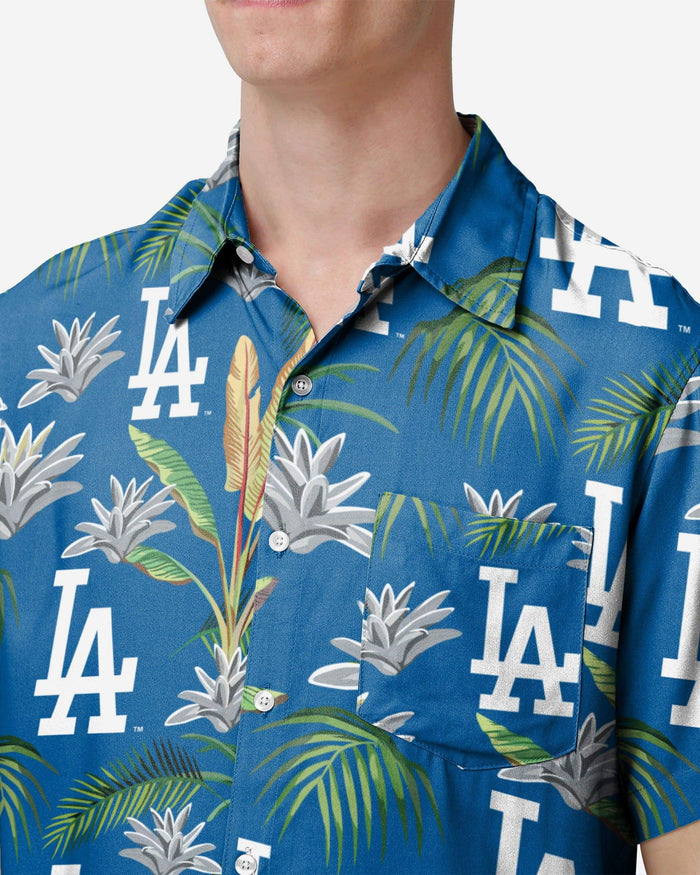 Los Angeles Dodgers Victory Vacay Button Up Shirt FOCO - FOCO.com