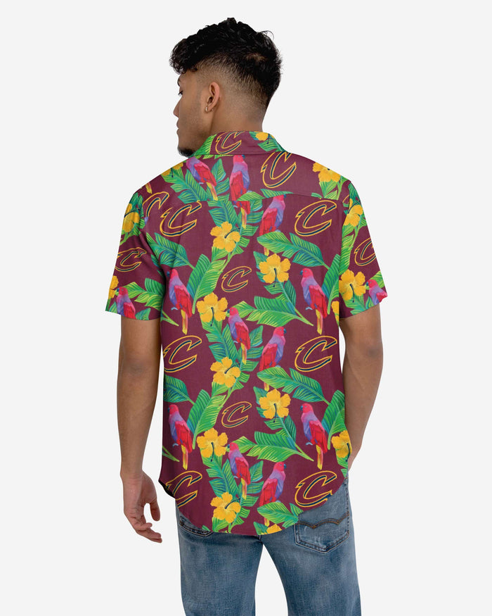 Cleveland Cavaliers Floral Button Up Shirt FOCO - FOCO.com