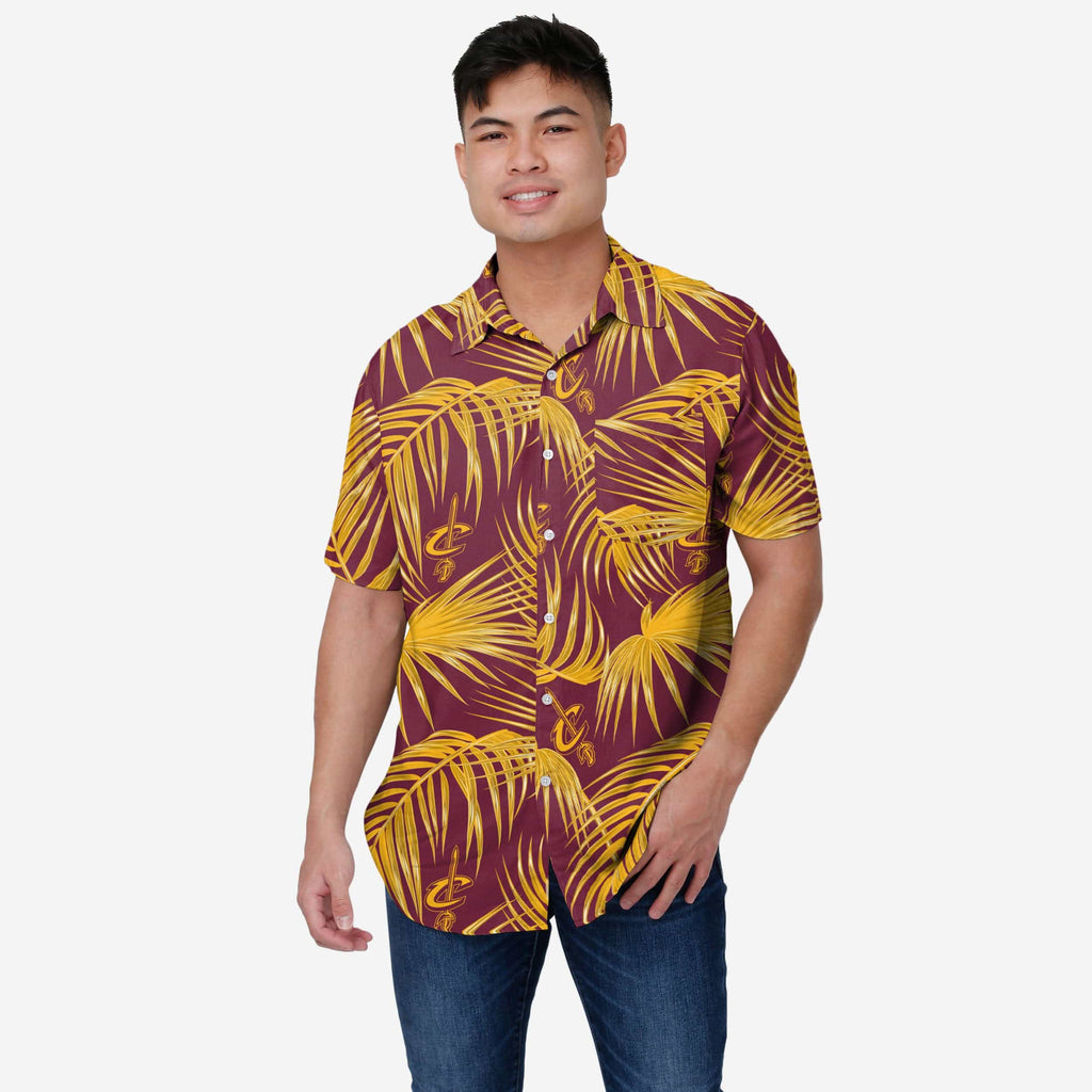 Cleveland Cavaliers Hawaiian Button Up Shirt FOCO S - FOCO.com