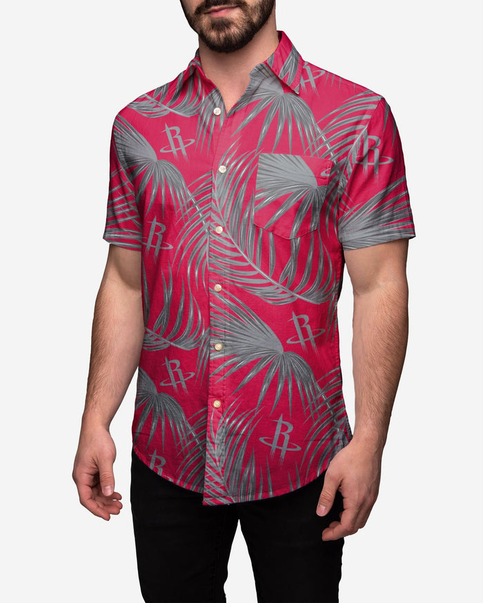 Houston Rockets Hawaiian Button Up Shirt FOCO S - FOCO.com