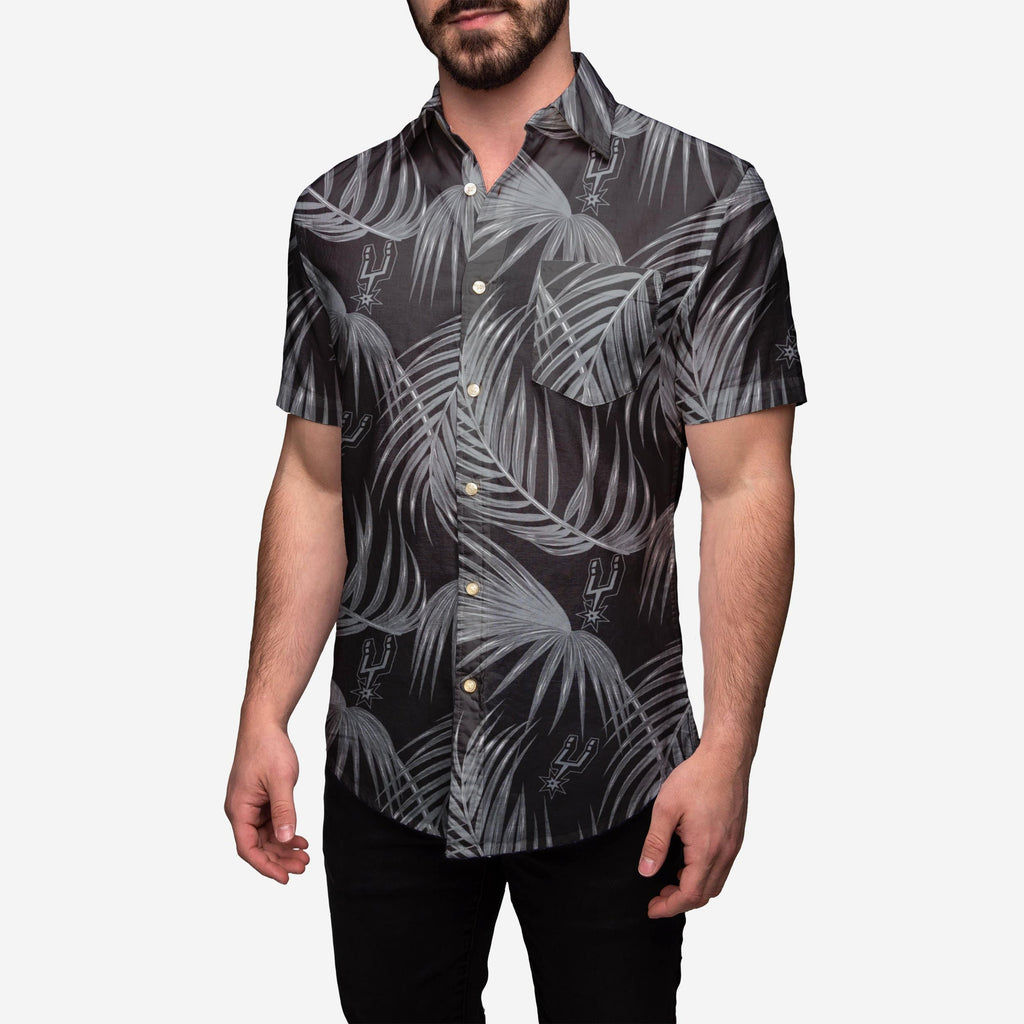 San Antonio Spurs Hawaiian Button Up Shirt FOCO S - FOCO.com