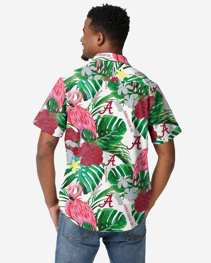 Alabama Crimson Tide Flamingo Button Up Shirt FOCO - FOCO.com