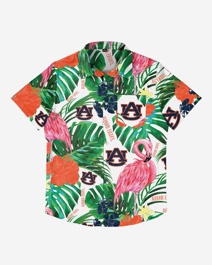 Auburn Tigers Flamingo Button Up Shirt FOCO - FOCO.com