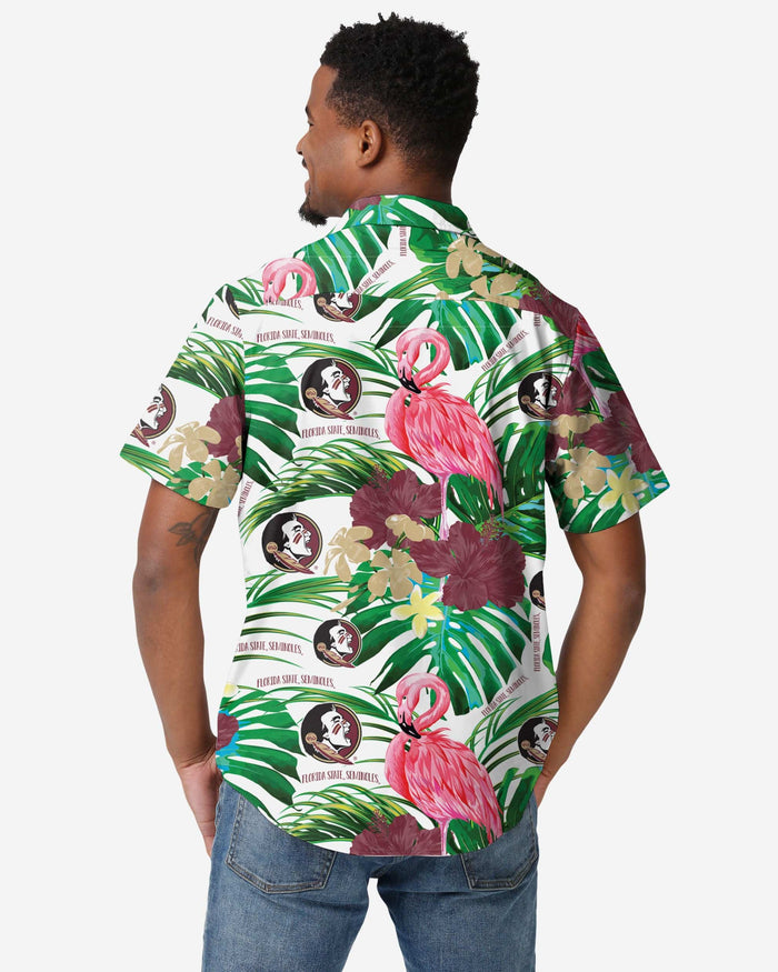 Florida State Seminoles Flamingo Button Up Shirt FOCO - FOCO.com