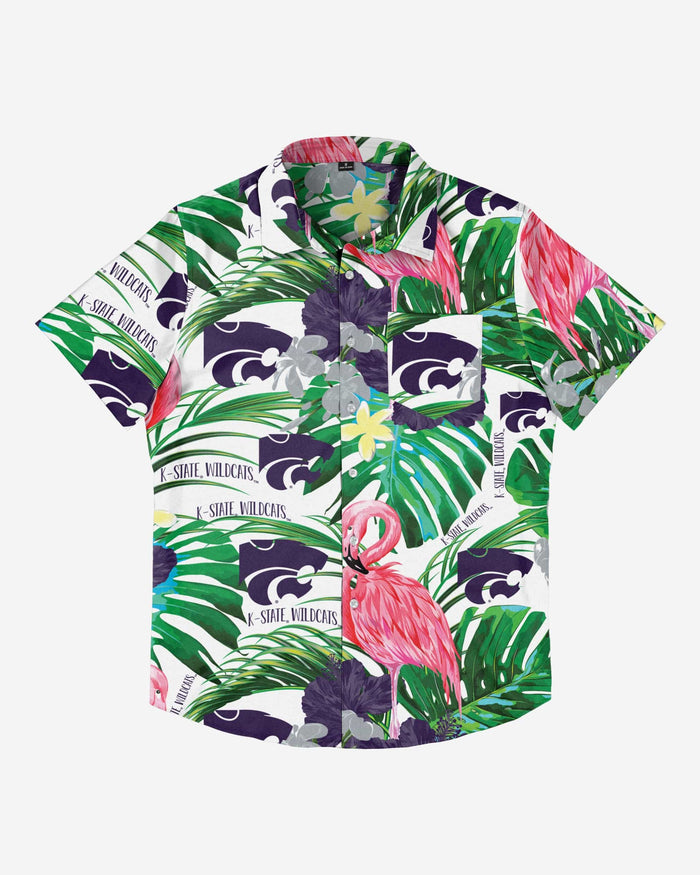 Kansas State Wildcats Flamingo Button Up Shirt FOCO - FOCO.com