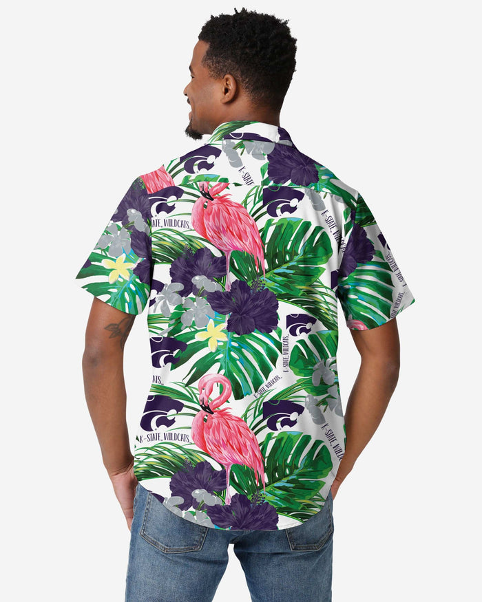 Kansas State Wildcats Flamingo Button Up Shirt FOCO - FOCO.com