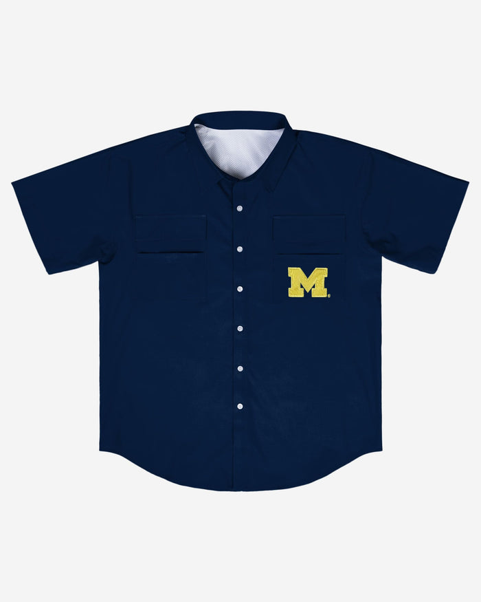 Michigan Wolverines Gone Fishing Shirt FOCO - FOCO.com