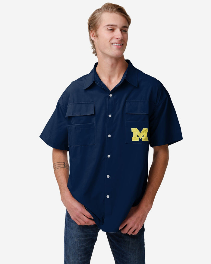 Michigan Wolverines Gone Fishing Shirt FOCO S - FOCO.com