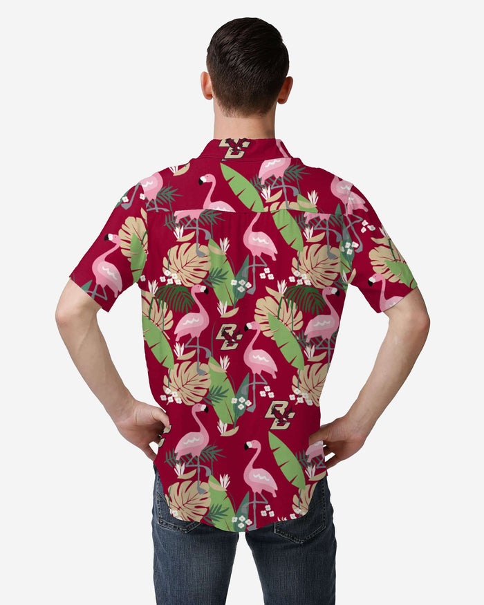 Boston College Eagles Floral Button Up Shirt FOCO - FOCO.com