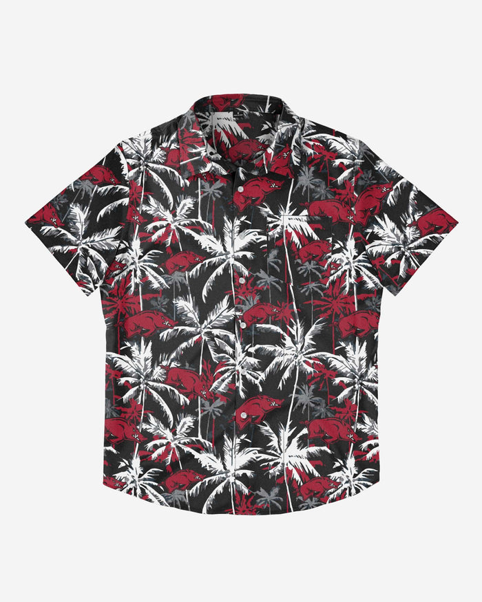 Arkansas Razorbacks Black Floral Button Up Shirt FOCO - FOCO.com