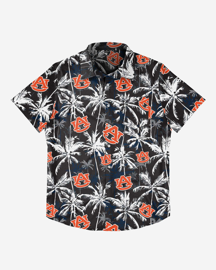 Auburn Tigers Black Floral Button Up Shirt FOCO - FOCO.com