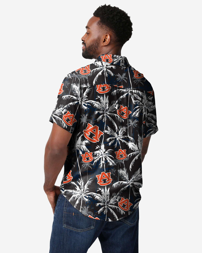 Auburn Tigers Black Floral Button Up Shirt FOCO - FOCO.com