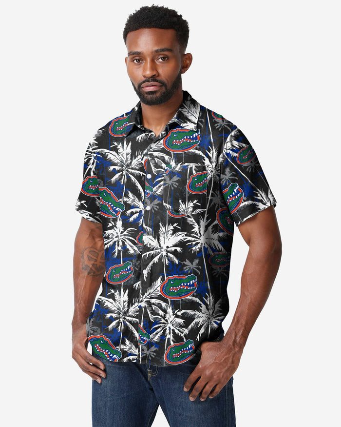 Florida Gators Black Floral Button Up Shirt FOCO S - FOCO.com