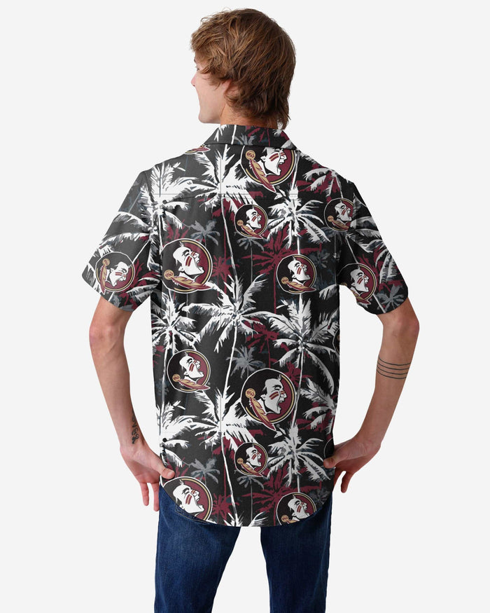 Florida State Seminoles Black Floral Button Up Shirt FOCO - FOCO.com