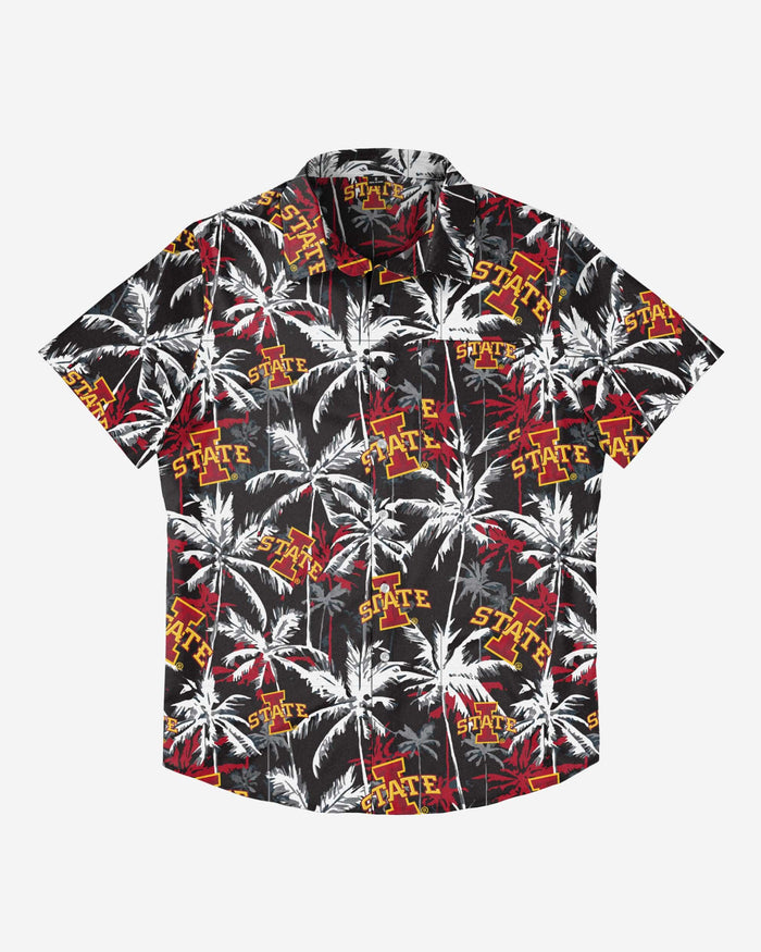 Iowa State Cyclones Black Floral Button Up Shirt FOCO - FOCO.com