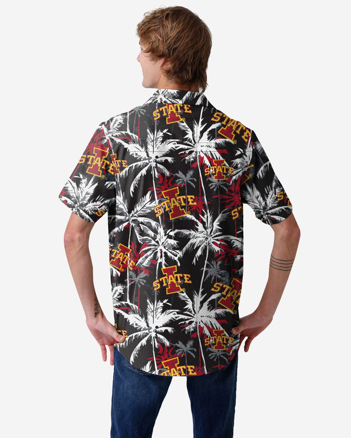 Iowa State Cyclones Black Floral Button Up Shirt FOCO - FOCO.com