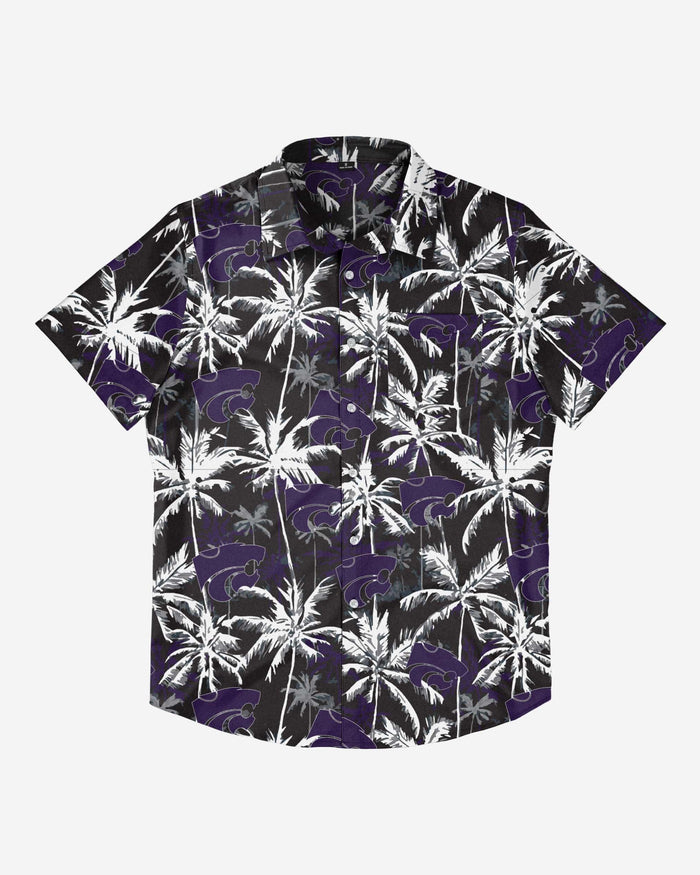 Kansas State Wildcats Black Floral Button Up Shirt FOCO - FOCO.com