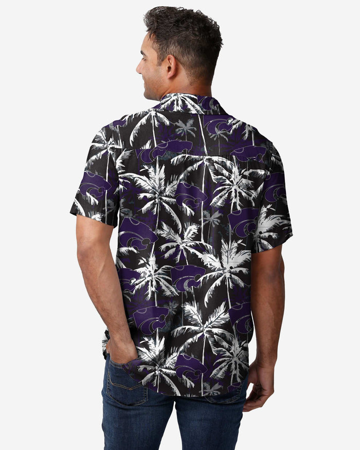 Kansas State Wildcats Black Floral Button Up Shirt FOCO - FOCO.com