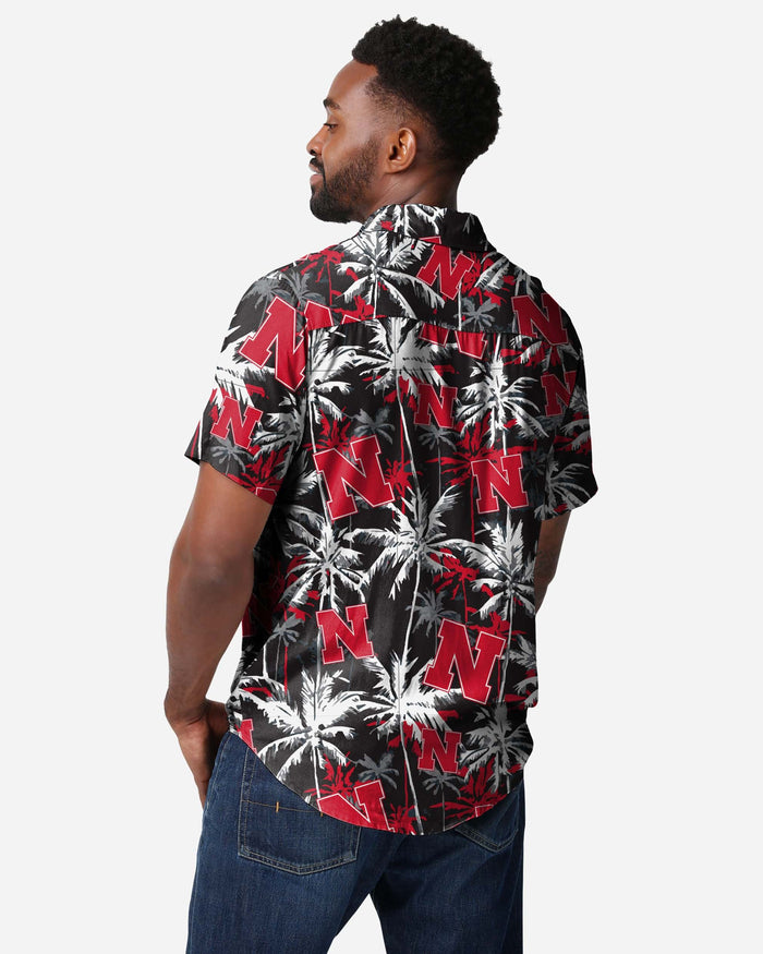 Nebraska Cornhuskers Black Floral Button Up Shirt FOCO - FOCO.com