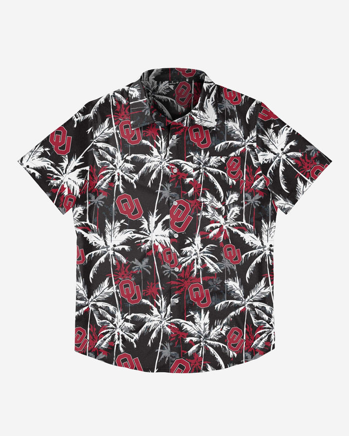 Oklahoma Sooners Black Floral Button Up Shirt FOCO - FOCO.com