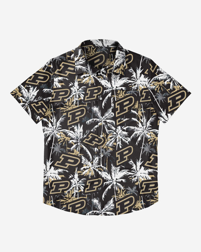 Purdue Boilermakers Black Floral Button Up Shirt FOCO - FOCO.com