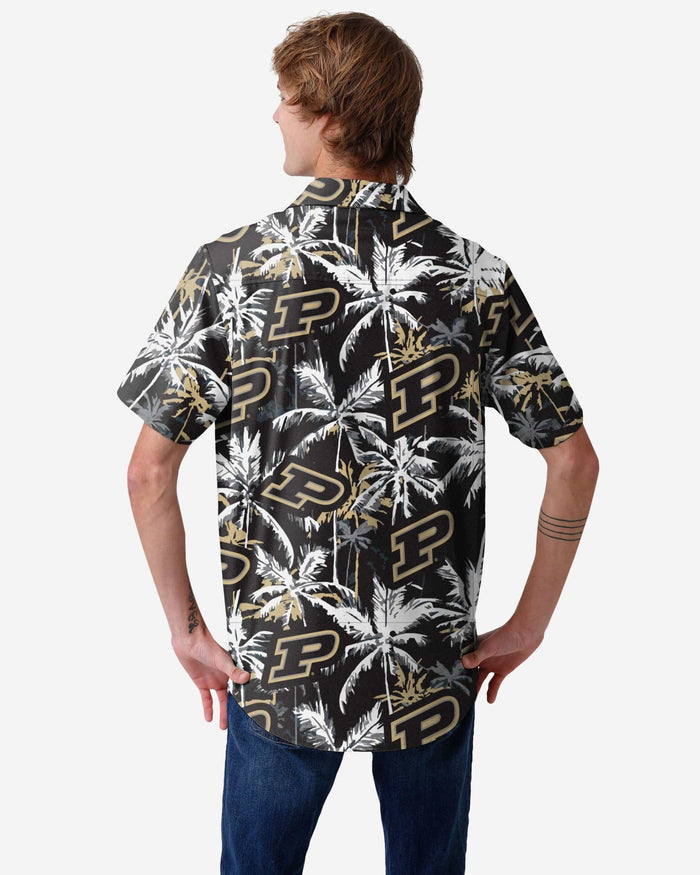 Purdue Boilermakers Black Floral Button Up Shirt FOCO - FOCO.com