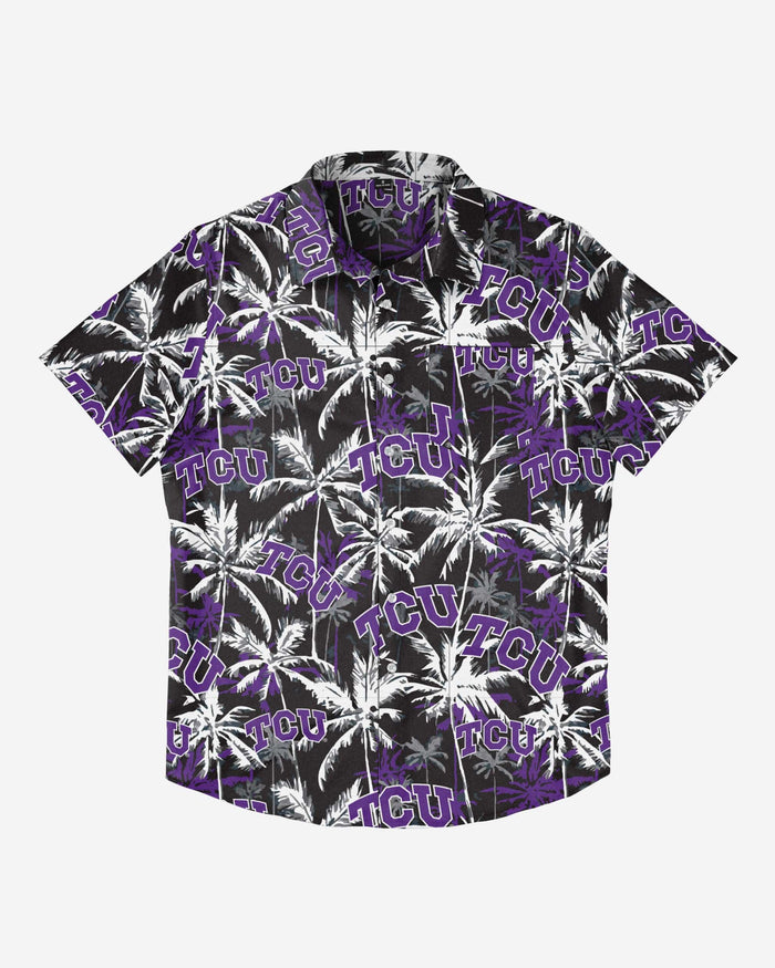 TCU Horned Frogs Black Floral Button Up Shirt FOCO - FOCO.com