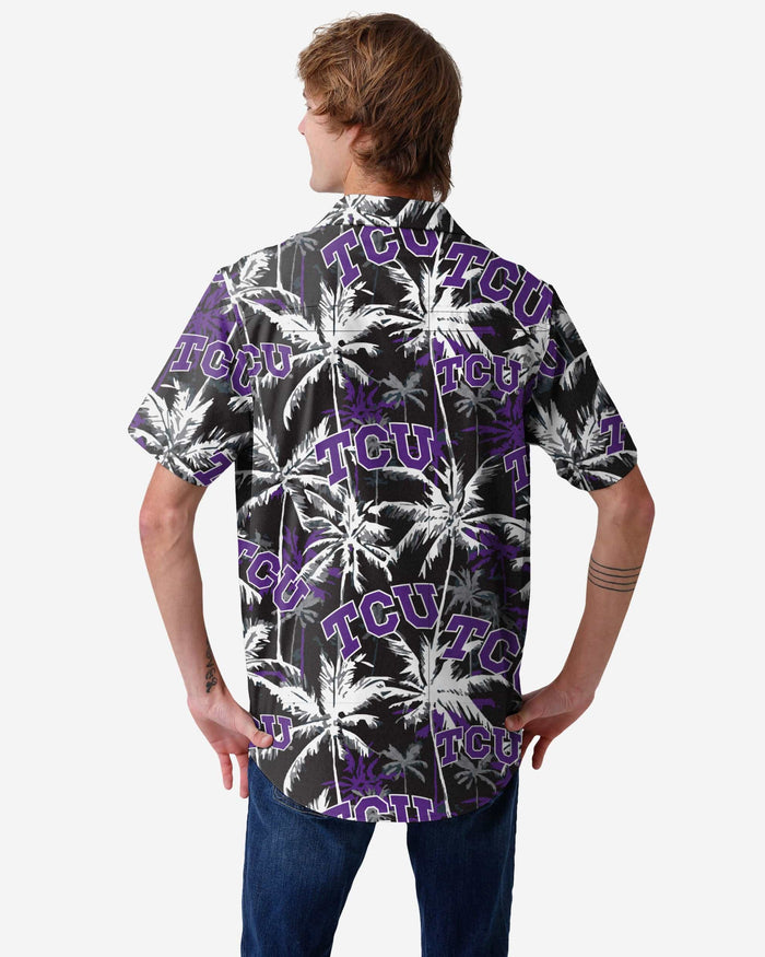 TCU Horned Frogs Black Floral Button Up Shirt FOCO - FOCO.com