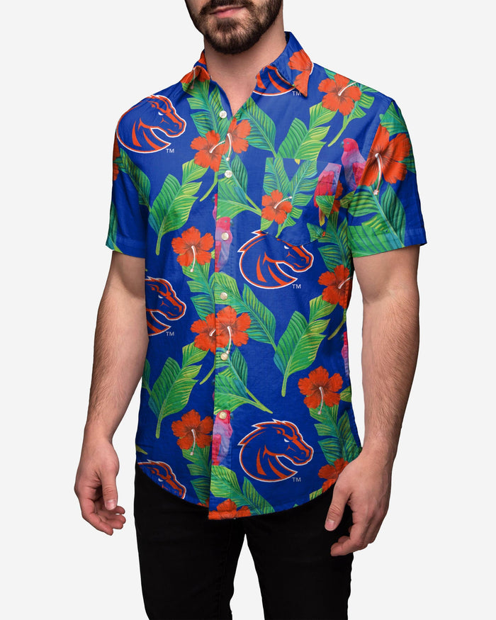 Boise State Broncos Floral Button Up Shirt FOCO S - FOCO.com