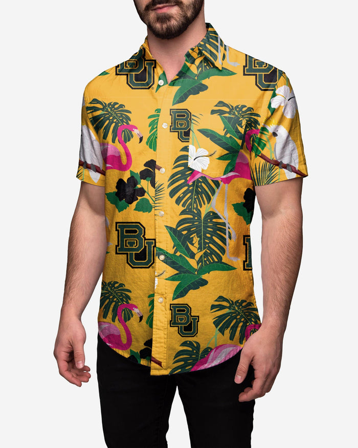 Baylor Bears Original Floral Button Up Shirt FOCO S - FOCO.com