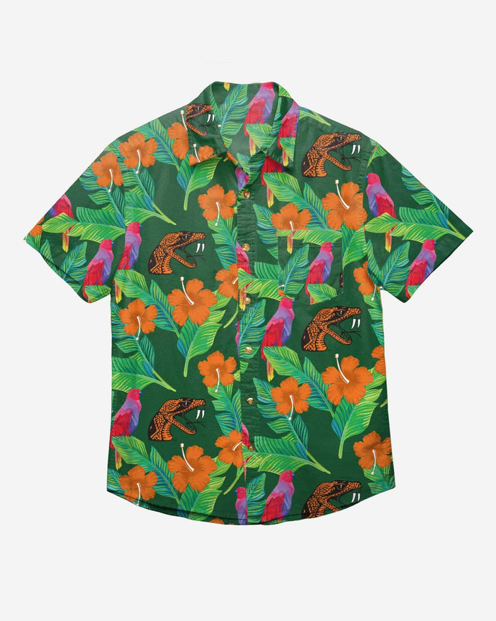 Florida A&M Rattlers Floral Button Up Shirt FOCO - FOCO.com