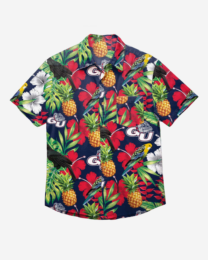 Gonzaga Bulldogs Floral Button Up Shirt FOCO - FOCO.com